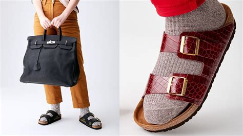 birkenstock hermes|birkenstocks made from birkin bags.